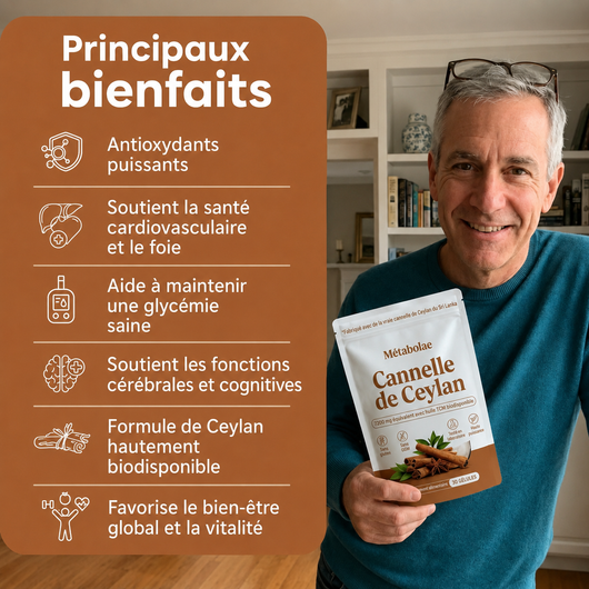 Cannelle de Ceylan 7200mg + Huile MCT